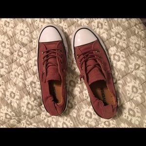 Maroon Slip On Converses